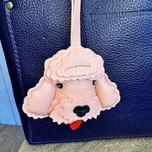 Pink Bag Charm Poodle Purse Charm Dog lover Goldendoodle Gift NEW FAST SHIP